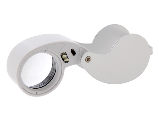 ## วัดใจ เคาะเดียว ## กล้อง ส่องพระ แบบมีไฟ LED 40x25 MM -- 128 บาท –