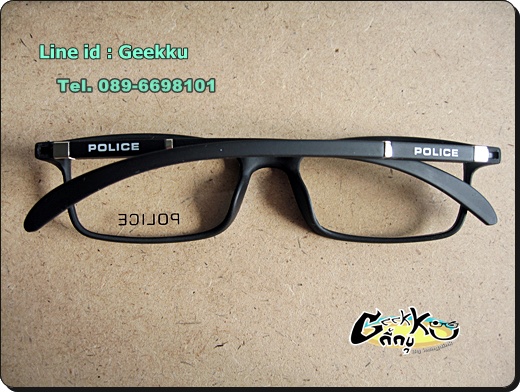กรอบแว่น POLICE กรอบสีดำด้าน 
