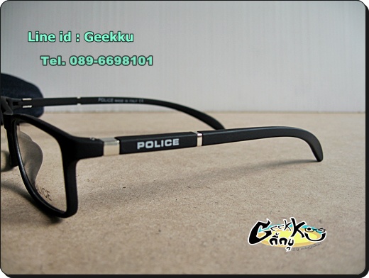 กรอบแว่น POLICE กรอบสีดำด้าน 