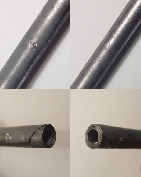 ตะกรุดโทนเนื้อตะกั่วจารนอกจารใน ยาว 5 นิ้ว ปี 2548 หลวงพ่อตัด วัดชายนา จ.เพชรบุรี ตอก3โค้ต