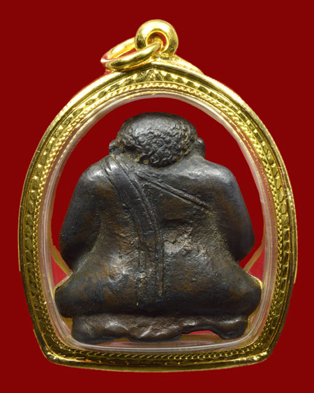 รูปหล่อหลวงพ่อพระสังกัจจายน์ สมัยอยุธยาตอนต้น สภาพสวยมากมาก+เลี่ยมทองหนาหนาครับ