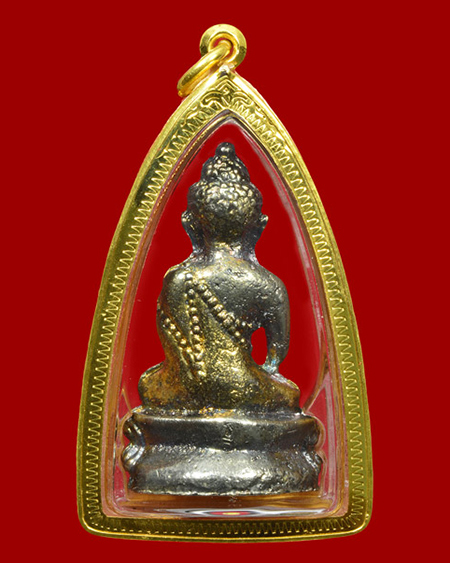 พระกริ่งชินบัญชร รุ่นมงคลศิลาฤกษ์ หลวงปู่ทิม วัดละหารไร่ จ.ระยอง 2537 กะไหล่2กษัตริย์ ทอง+เงิน