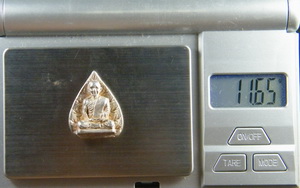 (เคาะเดียว) เหรียญหล่อใบโพธิ์ เนื้อเงิน เสาร์5 ปี 2537