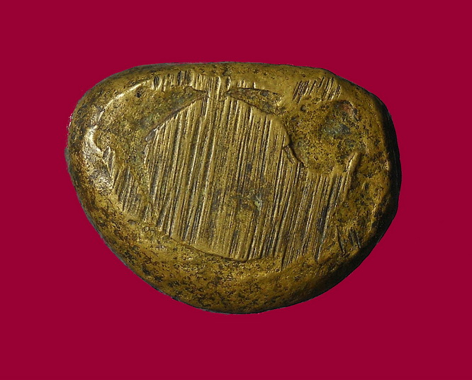 รูปหล่อ ลพ.เงิน พิมพ์นิยม วัดบางคลาน พิจิตร  เนื้อเก่าสวย 