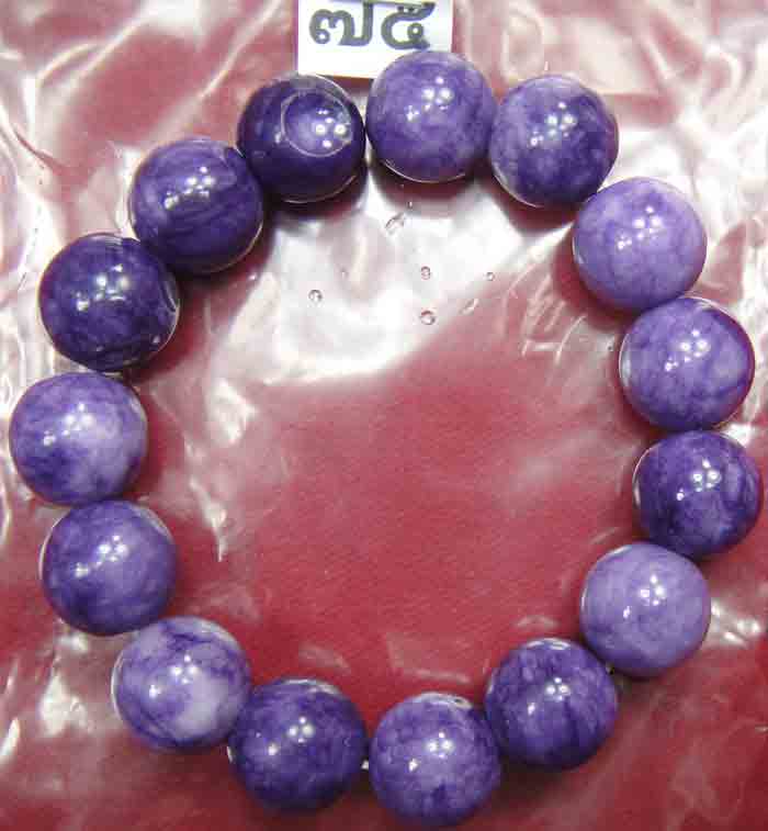 ***วัดใจ***สร้อยหินมงคลอเมทิสต์ (Amethyst) ขนาดเม็ดใหญ่ๆ 13 มิล สวยๆ
