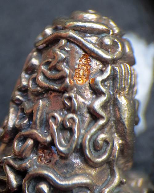 พระปิดตาอุตโม ญสส. เพชรกลับ หลวงปู่บัว วัดศรีบูรพาราม จ.ตราด เนื้อนวะ