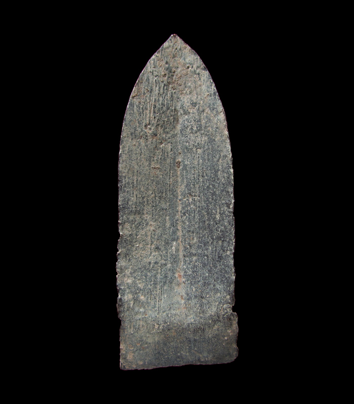 พระร่วงยืน(เทริดขนนก) กรุหนองแจง สุพรรณบุรี เนื้อชินตะกั่วสนิมแดง องค์แชมป์