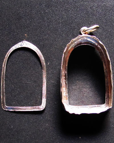 กรอบเงิน แบบหุ้มเลี่ยมพลาสติก แกะมือ