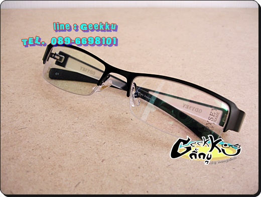 กรอบแว่น ODYSEY.. ทรงครึ่งกรอบ สีดำ 
