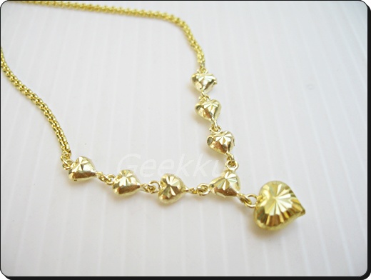 สร้อยคอเนื้อทองเหลืองแท้