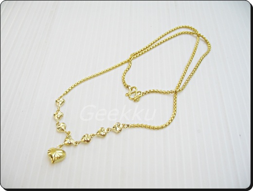 สร้อยคอเนื้อทองเหลืองแท้