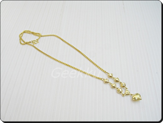 สร้อยคอเนื้อทองเหลืองแท้