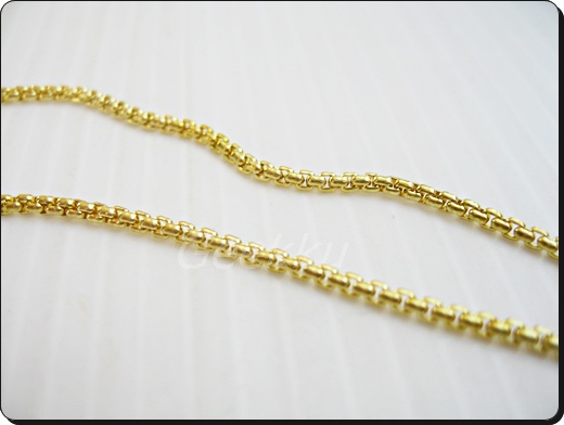 สร้อยคอเนื้อทองเหลืองแท้