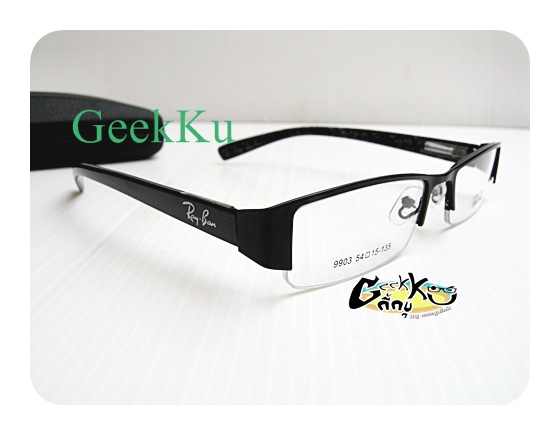 กรอบแว่น Ray Ban (RB1) ทรงครึ่งกรอบสีดำ  เคาะเดียว 399 