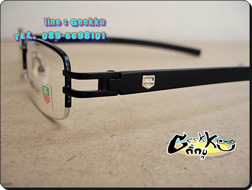 กรอบ แว่นตา Tag (Tag-04) ทรงครึ่งกรอบสีดำ  