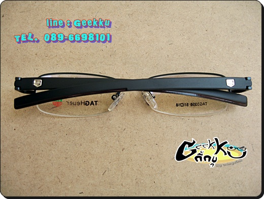 กรอบ แว่นตา Tag (Tag-04) ทรงครึ่งกรอบสีดำ  