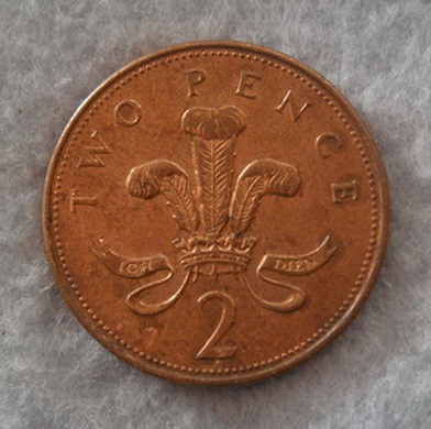 จัดไป  เหรียญ TWO PENCE