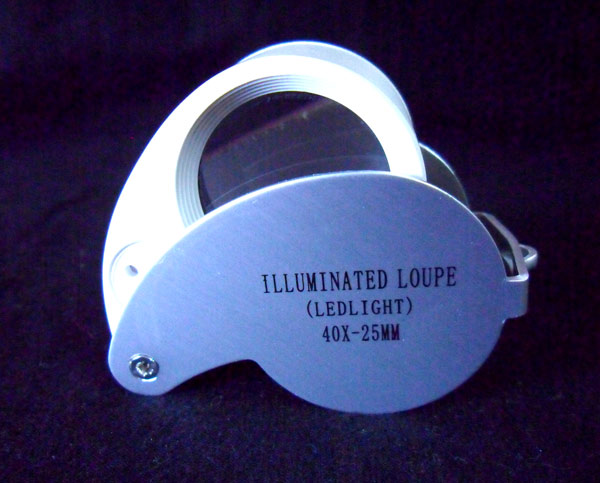$$กล้องส่องพระแบบมีไฟ ILLUMINATEDLOUPE LEDLIGHTขนาด40x-25m.mแบบมีไฟ LED $$