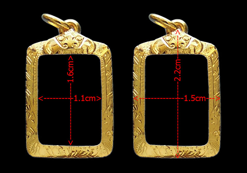 กรอบทอง ยกซุ้ม มือ1ใส่ พระกรุนาดูนตัดเดี่ยว จ.มหาสารคาม น้ำหนัก1.80กรัม