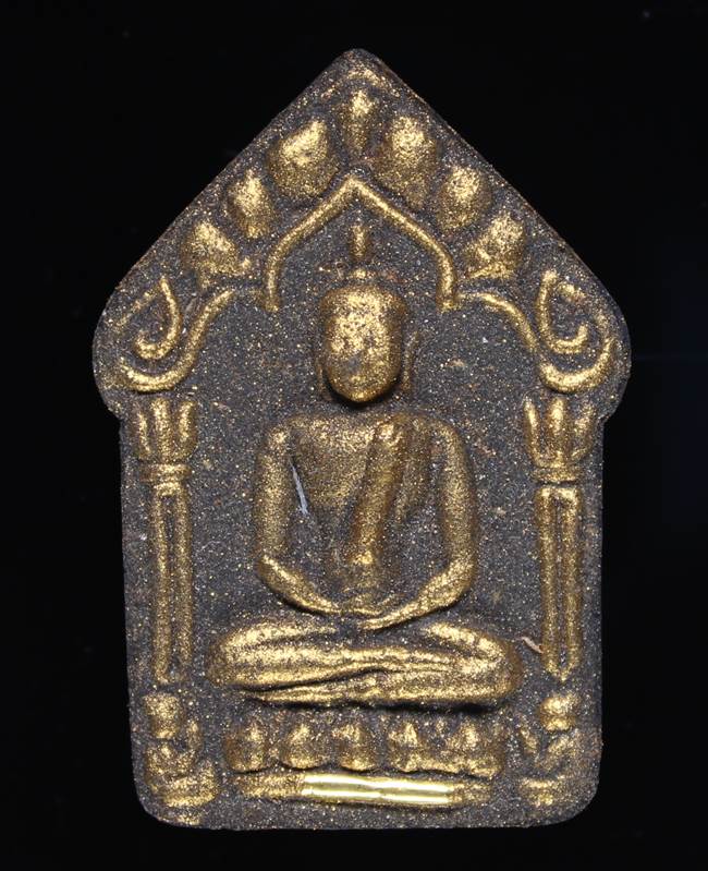 **ขุนแผนผงพรายกุมาร หลวงพ่อคง ฝังตะกรุดทองคำ โรยพลอย เลข 387 เคาะเดียวแดง**