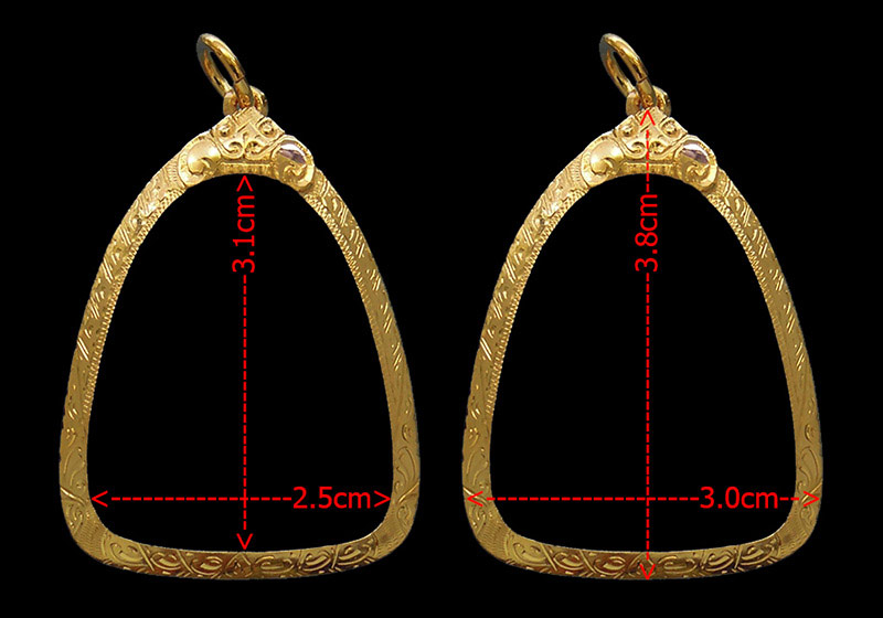 กรอบทอง ยกซุ้ม มือ1ใส่ พระปิดตาวัดหนองกาน้ำ หลวงปู่ทิม วัดละหารไร่ จ.ระยอง น้ำหนัก2.85กรัม