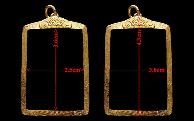 กรอบทอง ยกซุ้ม มือ1ใส่ พระผงนั่งตั่ง หลวงปู่หมุน วัดบ้านจาน จ.ศรีสะเกษ, พระสมเด็จทั่วไป หนัก3.18กรัม