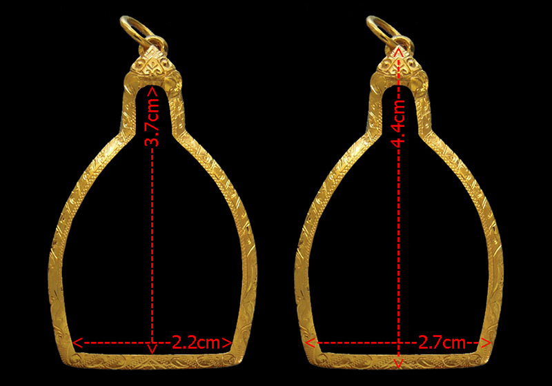 กรอบทอง ยกซุ้ม มือ1ใส่พระเจ้าสัว1, 2, 3 วัดกลางบางแก้ว จ.นครปฐม น้ำหนัก2.62กรัม