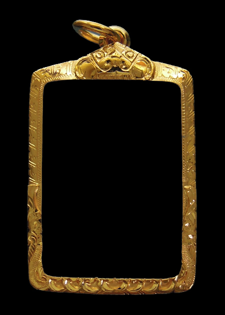 กรอบทอง ยกซุ้มบน+ล่าง มือ1ใส่ พระผงนั่งตั่ง หลวงปู่หมุน วัดบ้านจาน จ.ศรีสะเกษ, พระสมเด็จทั่วไป5.39g