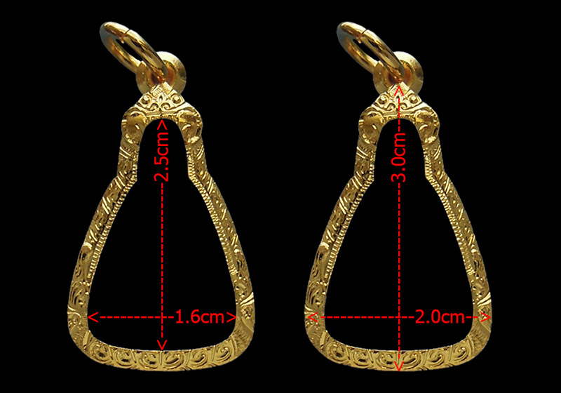 กรอบทอง ยกซุ้มบน+ล่าง มือ1ใส่เหรียญจอบเล็ก หลวงพ่อเงิน วัดบางคลาน จ.พิจิตร น้ำหนัก3.49กรัม