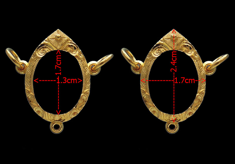 กรอบทอง3ห่วง ยกซุ้มบน+ล่าง มือ1 ใส่ เหรียญเม็ดแตง 06, 08หลวงปู่ทวด วัดช้างให้ จ.ปัตตานี2.79กรัม