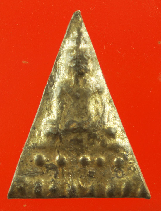 พระนางฐานบัวเม็ด เนื้อชินเงิน กรุวัดราชบูรณะ อยุธยา พร้อมบัตรรับรองเพื่อนบ้าน