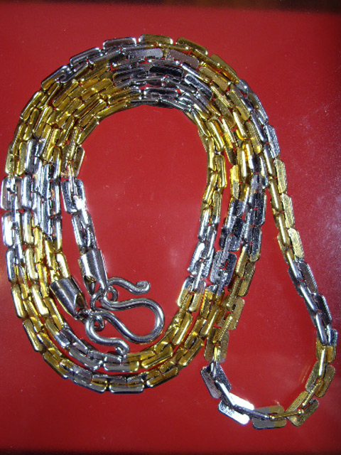 สร้อยสเตนเลสสองกษัตริย์  สวยลายทันสมัยความยาว 26 นิ้ว