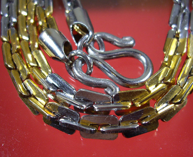 สร้อยสเตนเลสสองกษัตริย์  สวยลายทันสมัยความยาว 26 นิ้ว