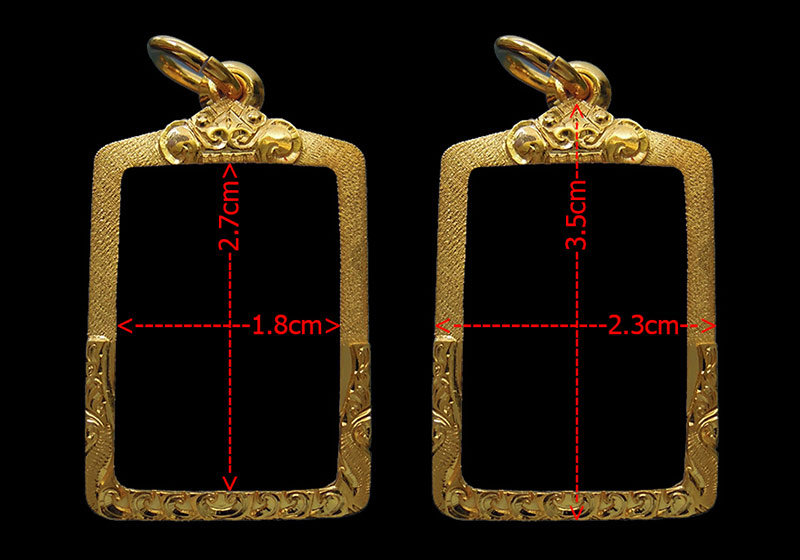 กรอบทอง ยกซุ้มบน+ล่าง มือ1ใส่ พระทรงสี่เหลี่ยม, รูปถ่ายทั่วไป น้ำหนัก4.69กรัม