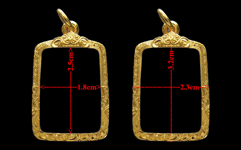 กรอบทอง ยกซุ้มบน+ล่าง มือ1ใส่ พระสมเด็จคะแนนทั่วไป น้ำหนัก3.76กรัม