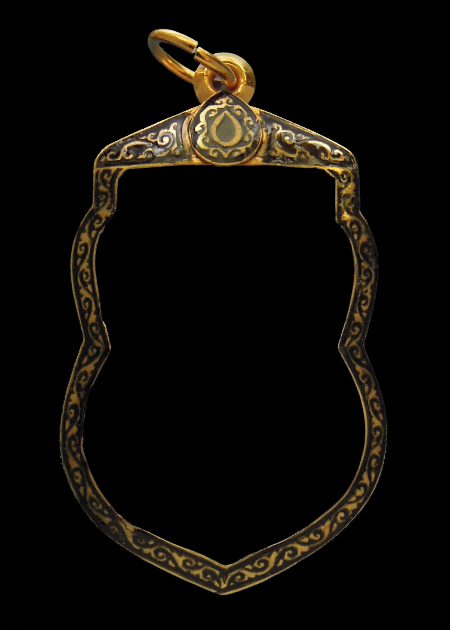 กรอบทองลงยา มือ1ใส่ เหรียญเลื่อน2 49,53 100ปี 101ปีหลวงพ่อทวด วัดช้างให้ ปัตตานี น้ำหนัก3.92กรัม