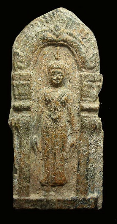 พระกรุถ้ำขุนตาล พิมพ์ยืน เนื้อชินตะกั่วสวยๆครับ