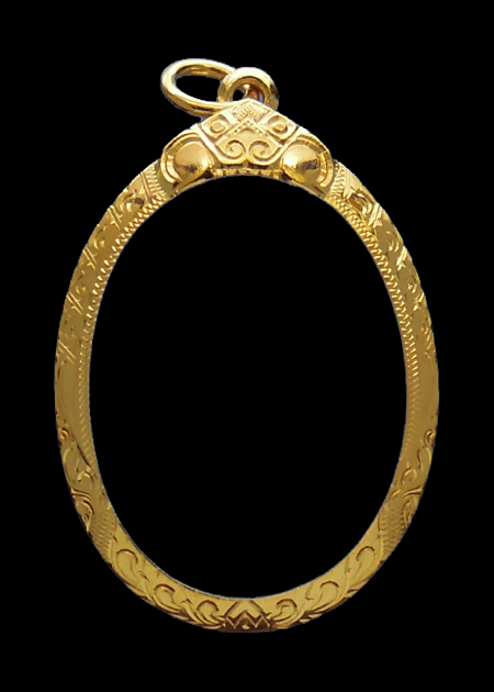 กรอบทอง ยกซุ้ม มือ1ใส่ พระผงดวงเศรษฐี หลวงปู่หมุน วัดบ้านจาน จ.ศรีสะเกษ น้ำหนัก2.23กรัม