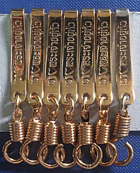 เคาะเดียวถูกจิงๆ ..แหนบทอง(ชุบ) แขวนพระ 6 อัน ลายเรารักพระเจ้าอยู่หัว