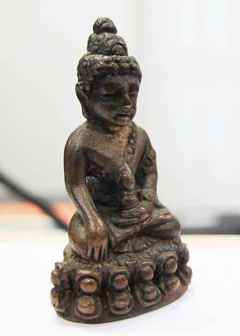 พระกริ่ง ทหารช่าง หลวงปู่ชอบ วัดเขารังเสือ จ.ราชบุรี เนื้อนวะโลหะ