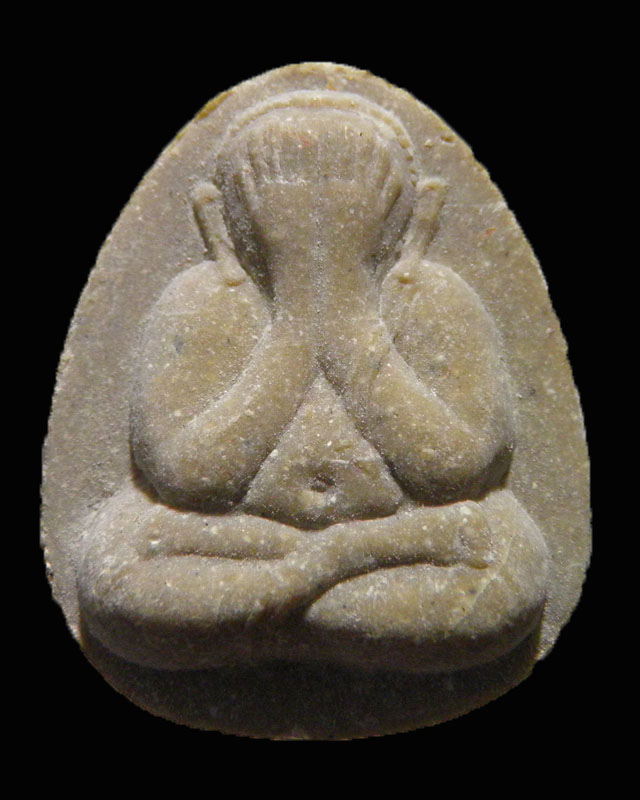 พระปิดตาผงพุทธคุณเมตตา หลวงพ่อแช่ม วัดดอนยายหอม จ.นครปฐม ปี 2532