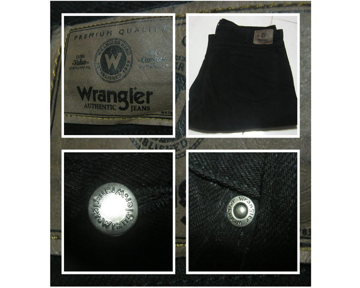 กางเกง JEANS WRANGLER สีดำ