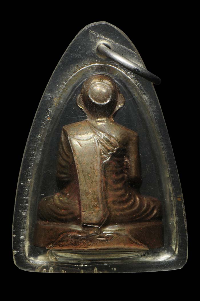 ลพ.ขอม วัดไผ่โรงวัว พ.ศ.2505 พิมพ์หน้าหนุ่ม เลี่ยมเก่า