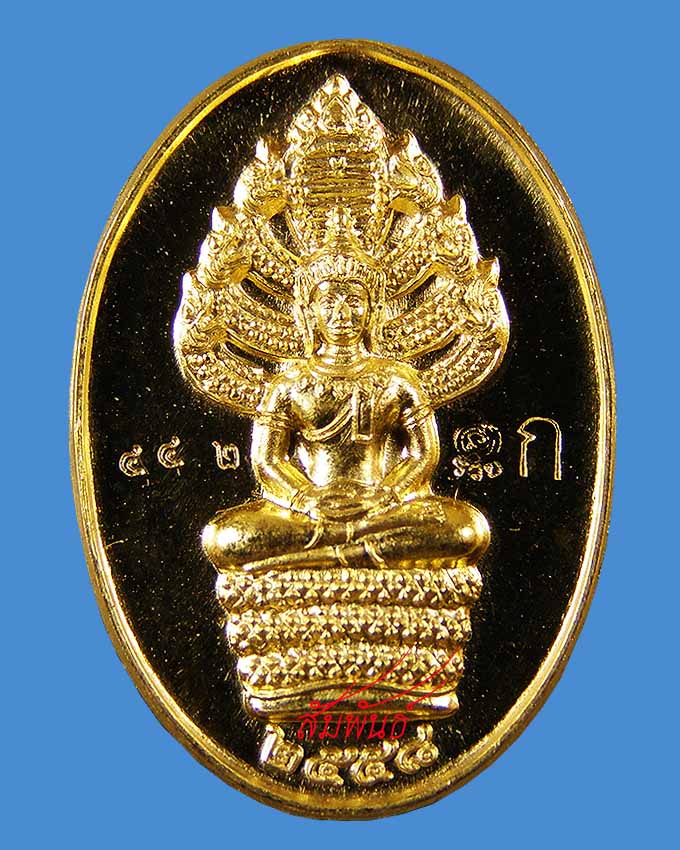เหรียญนาคปรก ทองคำ กรรมการ ลพ.รวย วัดตะโก อยุธยา