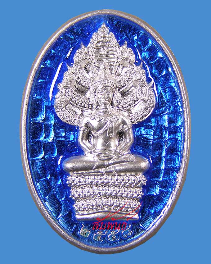 เหรียญนาตปรกเงินลงยา กรรมการ ลพ.รวย วัดตะโก อยุธยา