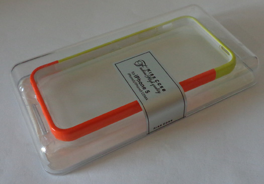 เคส iphone5 สีเขียวมะนาว-ส้ม สวยๆเลยครับ ครบชุดทั้งเคสทั้งกล่อง ได้มาไงก็ให้ไปหมดเลย