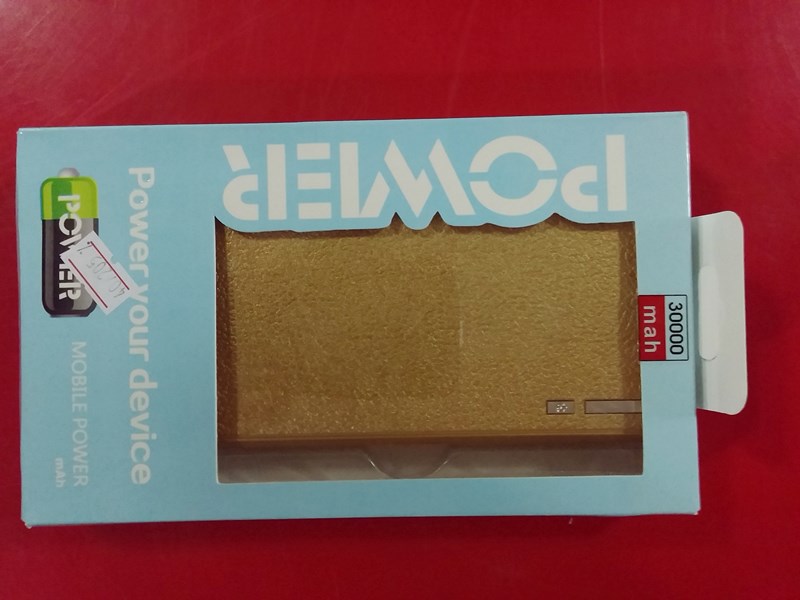 โล็ะสต็อกถูกๆ เคาะเดียว ที่ชาร์ตแบตสำรอง 30000 mAh - สีทอง (2)