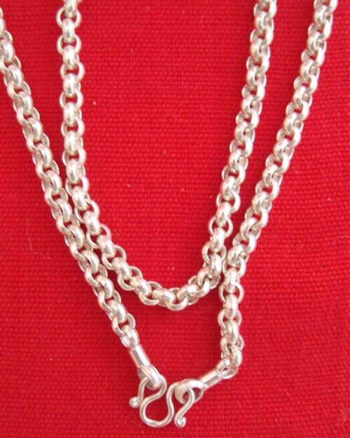 -สร้อยเงิน ลายผ่าหวาย (สวมหัวได้) ทำจาก เงินแท้92.5% ยาว24 นิ้ว หนักประมาณ 12.5 กรัม