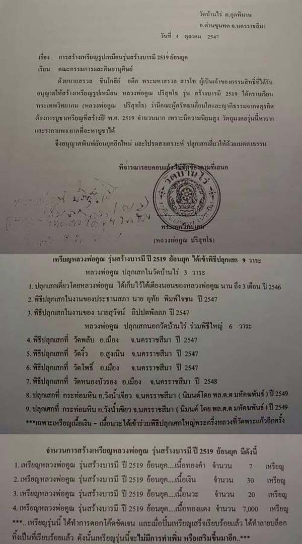 เหรียญหลวงพ่อคูณ วัดบ้านไร่ รุ่นสร้างบารมี 19 ย้อนยุค โค๊ด ค ปร . ขอบไม่มีขีด นิยม ราคากำลังแรงครับ