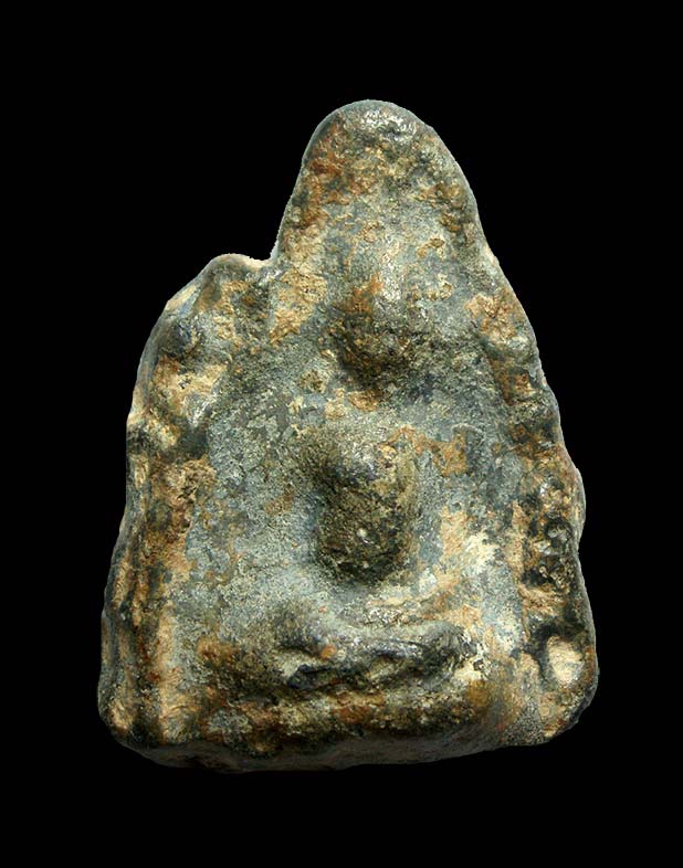 ขุนแผนบ้านกร่าง เนื้อตะกั่วสนิมแดง กรุวัดเสือ จ.สุพรรณบุรี